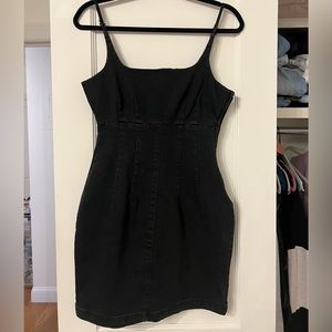 Forever 21 Black Denim Dress